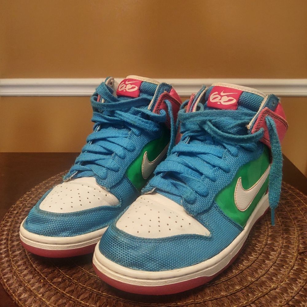 Nike 6.0 High Dunk Womens Sneaker Skater Shoes Sz 9 Retro 454054-136 - Picture 2 of 8
